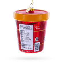 Load image into Gallery viewer, Vanilla Ice Cream Pint Glass Christmas Ornament