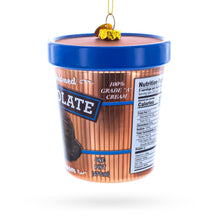 Load image into Gallery viewer, Chocolate Ice Cream Pint Glass Christmas Ornament