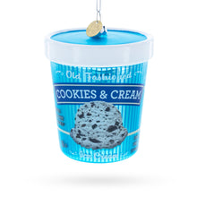 Load image into Gallery viewer, Cookies Ice Cream Pint Glass Christmas Ornament