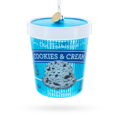 Cookies Ice Cream Pint Glass Christmas Ornament