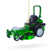 Load image into Gallery viewer, Riding Lawn Mower Glass Christmas Ornament