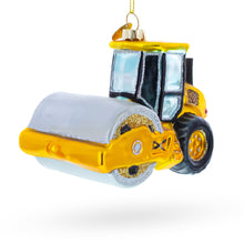 Load image into Gallery viewer, Road Roller Blown Glass Christmas Ornament