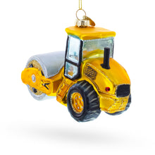 Load image into Gallery viewer, Road Roller Blown Glass Christmas Ornament