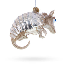 Load image into Gallery viewer, Armadillo Glass Christmas Ornament