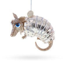 Load image into Gallery viewer, Armadillo Glass Christmas Ornament