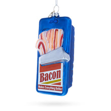 Load image into Gallery viewer, Bacon Pack Glass Christmas Ornament
