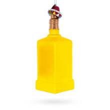 Load image into Gallery viewer, Tequila Bottle with Sombrero Glass Christmas Ornament