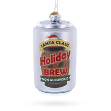 Load image into Gallery viewer, Holiday Beer Brew Can Glass Christmas Ornament
