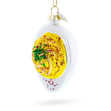 Load image into Gallery viewer, Deviled Egg Glass Christmas Ornament