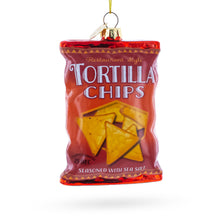 Load image into Gallery viewer, Tortilla Chips Bag Glass Christmas Ornament