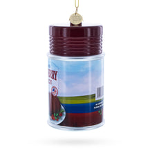 Load image into Gallery viewer, Jellied Cranberry Sauce Can Glass Christmas Ornament
