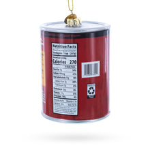 Load image into Gallery viewer, Chili Soup Can Glass Christmas Ornament