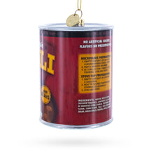 Load image into Gallery viewer, Chili Soup Can Glass Christmas Ornament