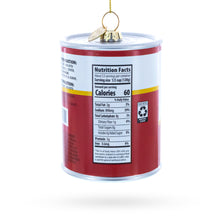 Load image into Gallery viewer, Chicken Noodle Soup Can Glass Christmas Ornament