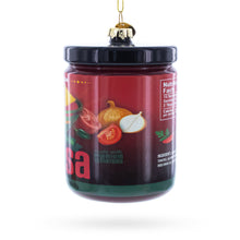 Load image into Gallery viewer, Fresh Salsa Jar Glass Christmas Ornament