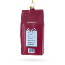 Load image into Gallery viewer, Santa’s Choice Coffee Bag Glass Christmas Ornament