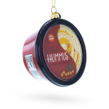 Load image into Gallery viewer, Hummus Glass Christmas Ornament