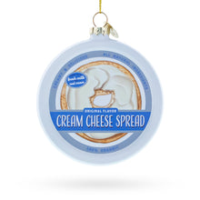 Load image into Gallery viewer, Cream Cheese Spread Glass Christmas Ornament
