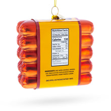Load image into Gallery viewer, Hot Dogs Pack Glass Christmas Ornament