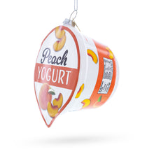 Load image into Gallery viewer, Peach Yogurt Glass Christmas Ornament