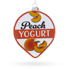 Load image into Gallery viewer, Peach Yogurt Glass Christmas Ornament