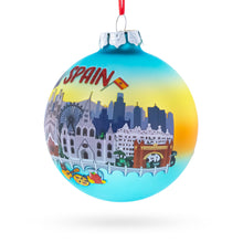 Load image into Gallery viewer, Spain Attraction Glass Ball Christmas Ornament