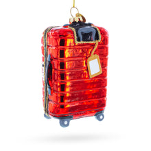 Load image into Gallery viewer, Paris Landmarks Suitcase Glass Christmas Ornament