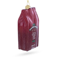 Load image into Gallery viewer, Santa's Dog Treat Pack Glass Christmas Ornament