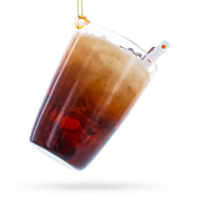 Load image into Gallery viewer, Whipped Latte Holiday Drink with Cinnamon Stick Glass Christmas Ornament
