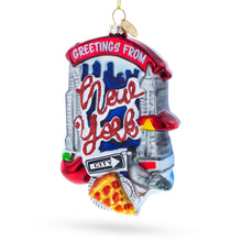 Load image into Gallery viewer, Iconic New York Landmarks Glass Christmas Ornament