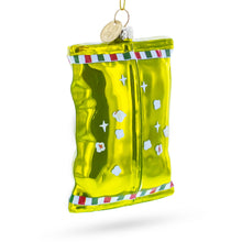 Load image into Gallery viewer, Santa’s Christmas Popcorn Bag Glass Christmas Ornament
