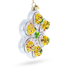 Load image into Gallery viewer, Deviled Egg Platter Glass Christmas Ornament