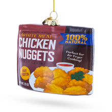 Load image into Gallery viewer, Chicken Nuggets Box Glass Christmas Ornament