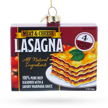 Load image into Gallery viewer, Lasagna Box Glass Christmas Ornament