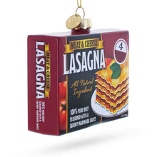 Load image into Gallery viewer, Lasagna Box Glass Christmas Ornament