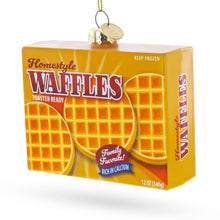 Load image into Gallery viewer, Waffles Box Glass Christmas Ornament