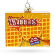 Load image into Gallery viewer, Waffles Box Glass Christmas Ornament