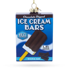 Load image into Gallery viewer, Ice Cream Bars Box Glass Christmas Ornament