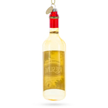 Load image into Gallery viewer, Riesling Wine Bottle Glass Christmas Ornament