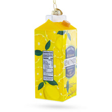 Load image into Gallery viewer, Lemonade Carton Glass Christmas Ornament