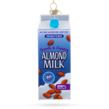 Load image into Gallery viewer, Almond Milk Carton Glass Christmas Ornament