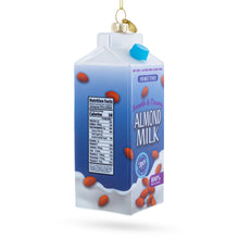 Load image into Gallery viewer, Almond Milk Carton Glass Christmas Ornament