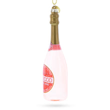 Load image into Gallery viewer, Sparkling Prosecco Bottle Glass Christmas Ornament