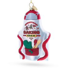 Load image into Gallery viewer, Baker’s Apron Glass Christmas Ornament