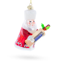 Load image into Gallery viewer, Santa with Vodka Glass Christmas Ornament