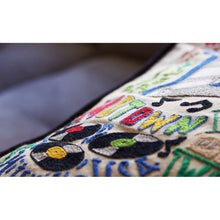 Load image into Gallery viewer, Detroit Hand-Embroidered Pillow by Cat Studio