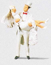 Load image into Gallery viewer, Preiser 28029 HO Scale Individual Figure - Pedestrians -- Groom Carrying Bride