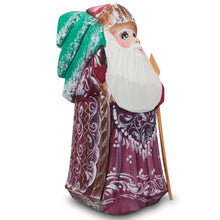 Load image into Gallery viewer, Hand Carved Wooden Santa Figurine 4.75 Inches