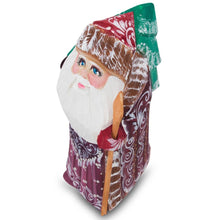 Load image into Gallery viewer, Hand Carved Wooden Santa Figurine 4.75 Inches