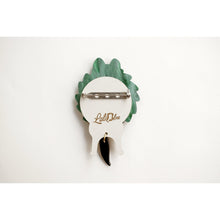 Load image into Gallery viewer, Dog in A Christmas Wreath Brooch by Laliblue